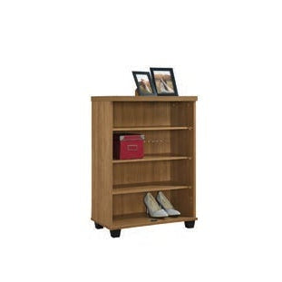 SC-55067-073 Golden Oak Shoe Cabinet open view