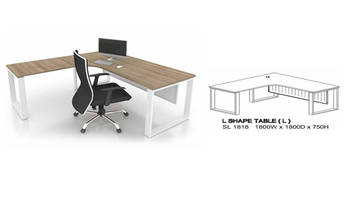 Square Leg Modern L-Shape Desk - Lian Star