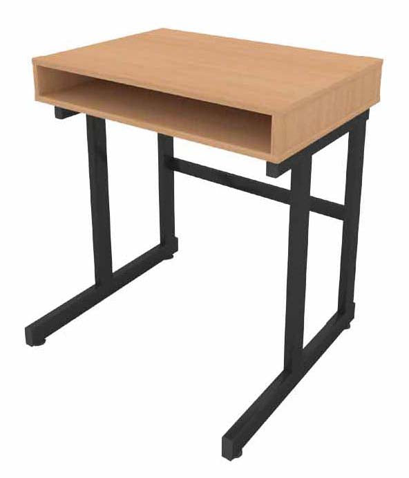 Wooden School Table with Storage - Lian Star