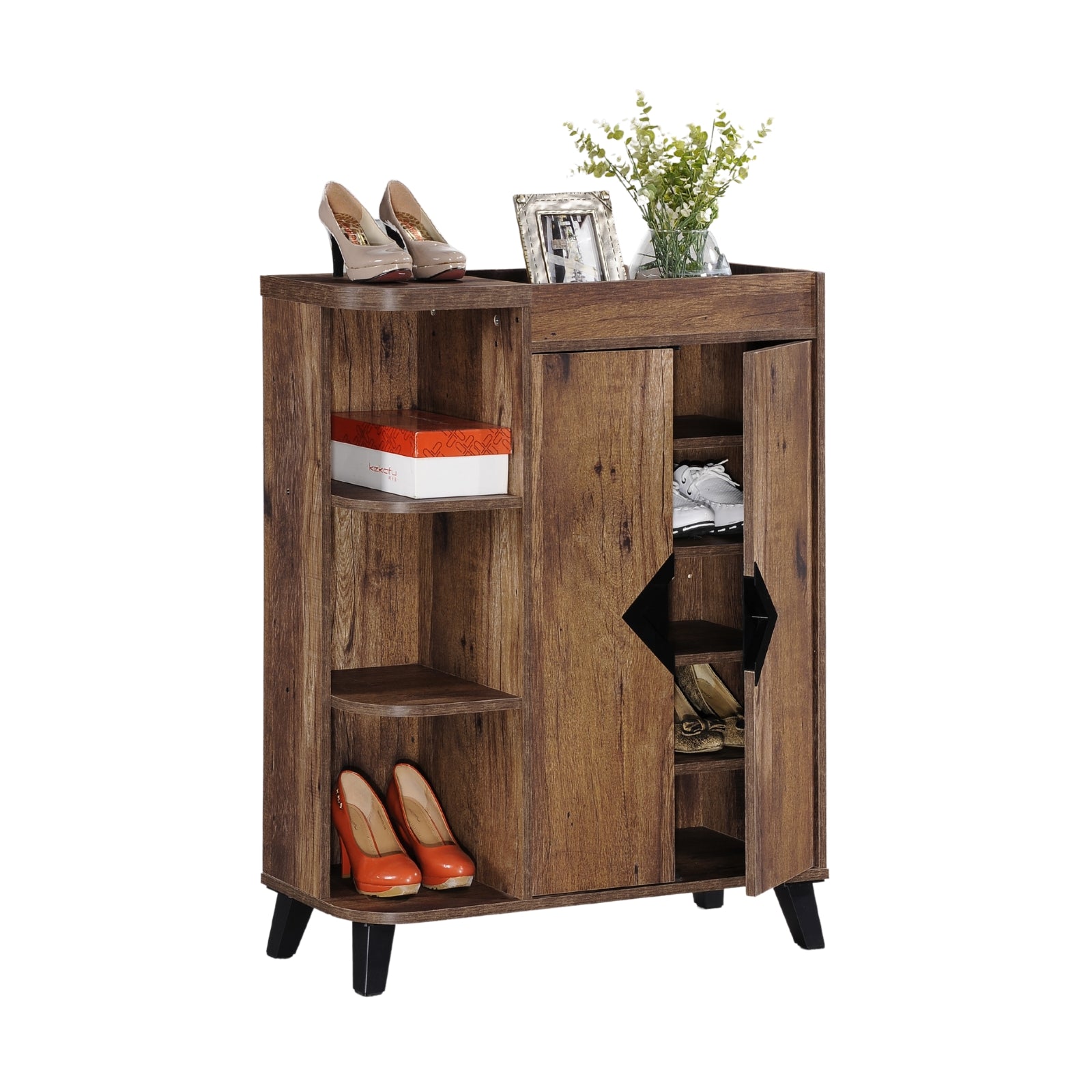 TEXAS 2 Door Wooden Shoe Cabinet - Lian Star