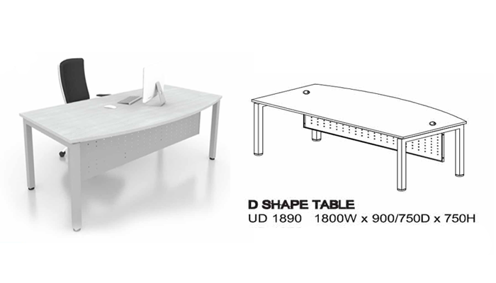 U-Leg Modern Standard Desk - Lian Star