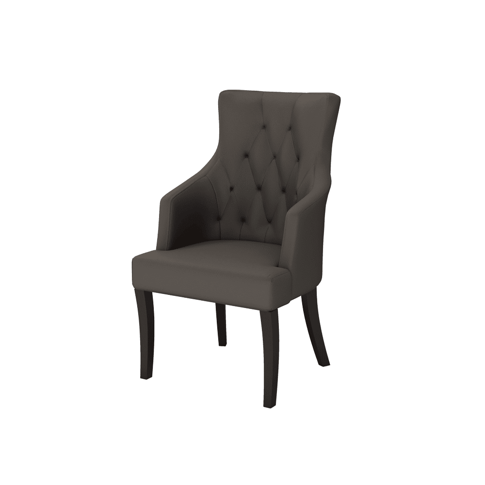 Thea Elegant High Back Tufted Dining Chair with Armrest - main view