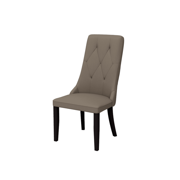 Isadora Fabric / Leather High-Back Tufted Dining Chair - main view