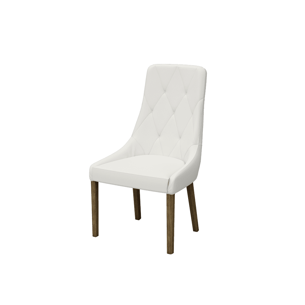 Ophelia Fabric / Leather Tufted Dining Chair - alternate view