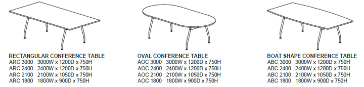 A-Leg Conference Table - Lian Star
