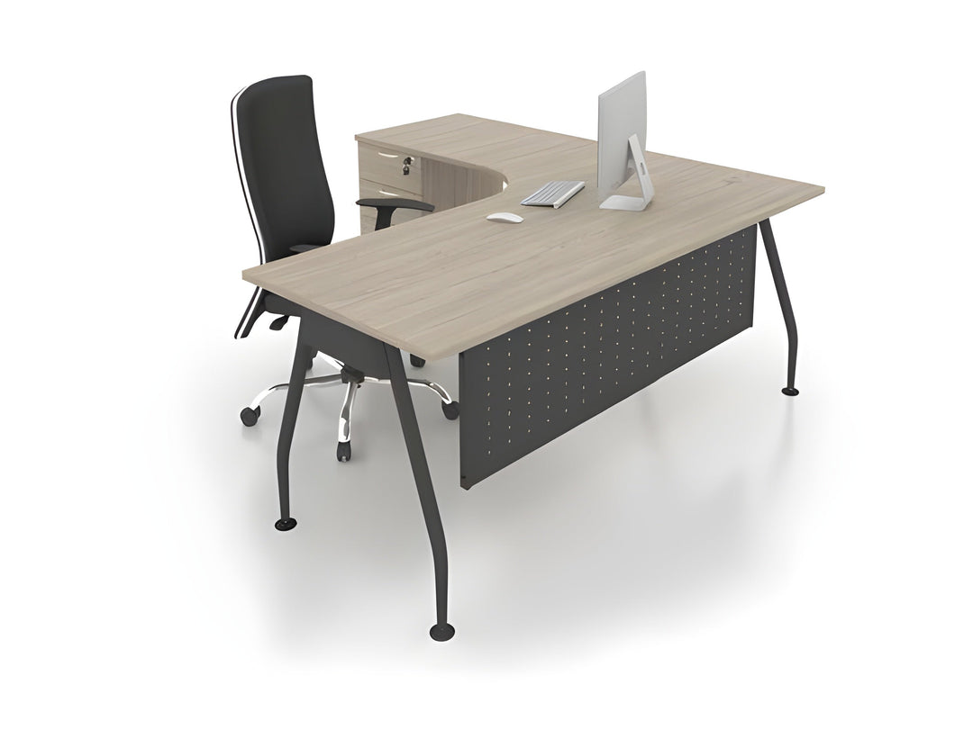 A-Leg Modern L-Shape Desk - Lian Star