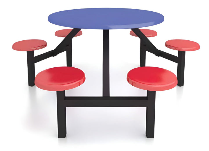 Fiberglass Top Canteen Table with Built-in Chair - Lian Star