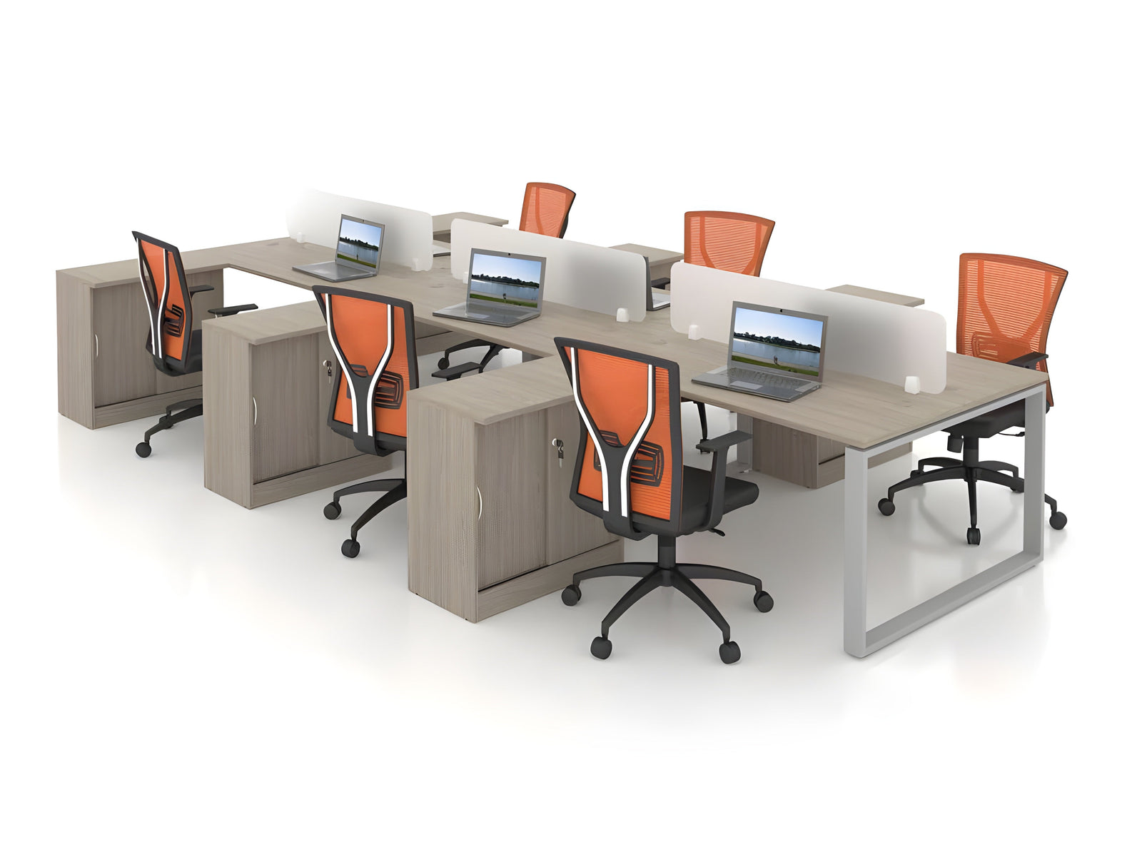 Frameless Partition Concept Workstation - Lian Star