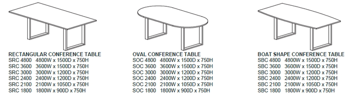 Square Leg Conference Table - Lian Star